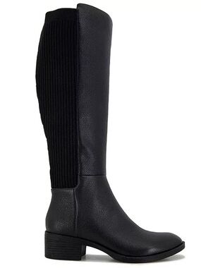 Kenneth Cole Black Over-the-Knee Leather Boots